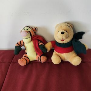 Disney Winnie the Pooh Tigger Plush 4in Retired Christmas Ornament No Loop Cut!!